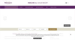 Desktop Screenshot of mercureresortsanur.com
