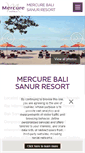 Mobile Screenshot of mercureresortsanur.com