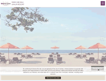 Tablet Screenshot of mercureresortsanur.com